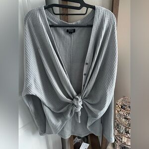 Women’s cardigan and shirt